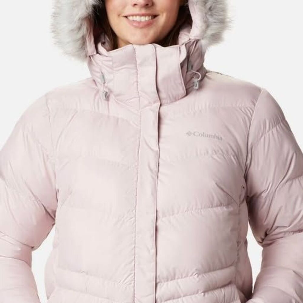 Columbia Women's Light Pink Hooded Puffer Jacket
